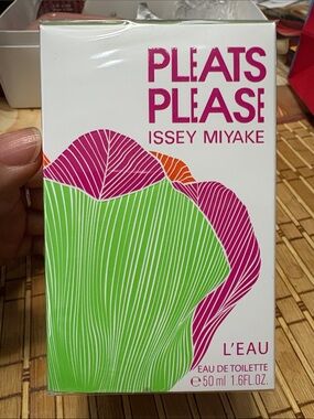 Issey Miyake Pleats Please L'Eau - Green Pink Orange